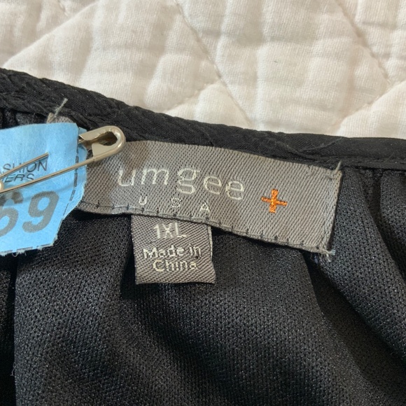 Umgee USA Women’s Black Long Sleeve Dress – Size 1XL – Cotton Blend (C114) - Picture 7 of 8